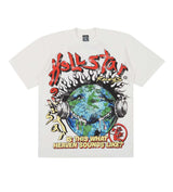 Product Image of Hellstar Studios Heaven On Earth Cream Tee Front 