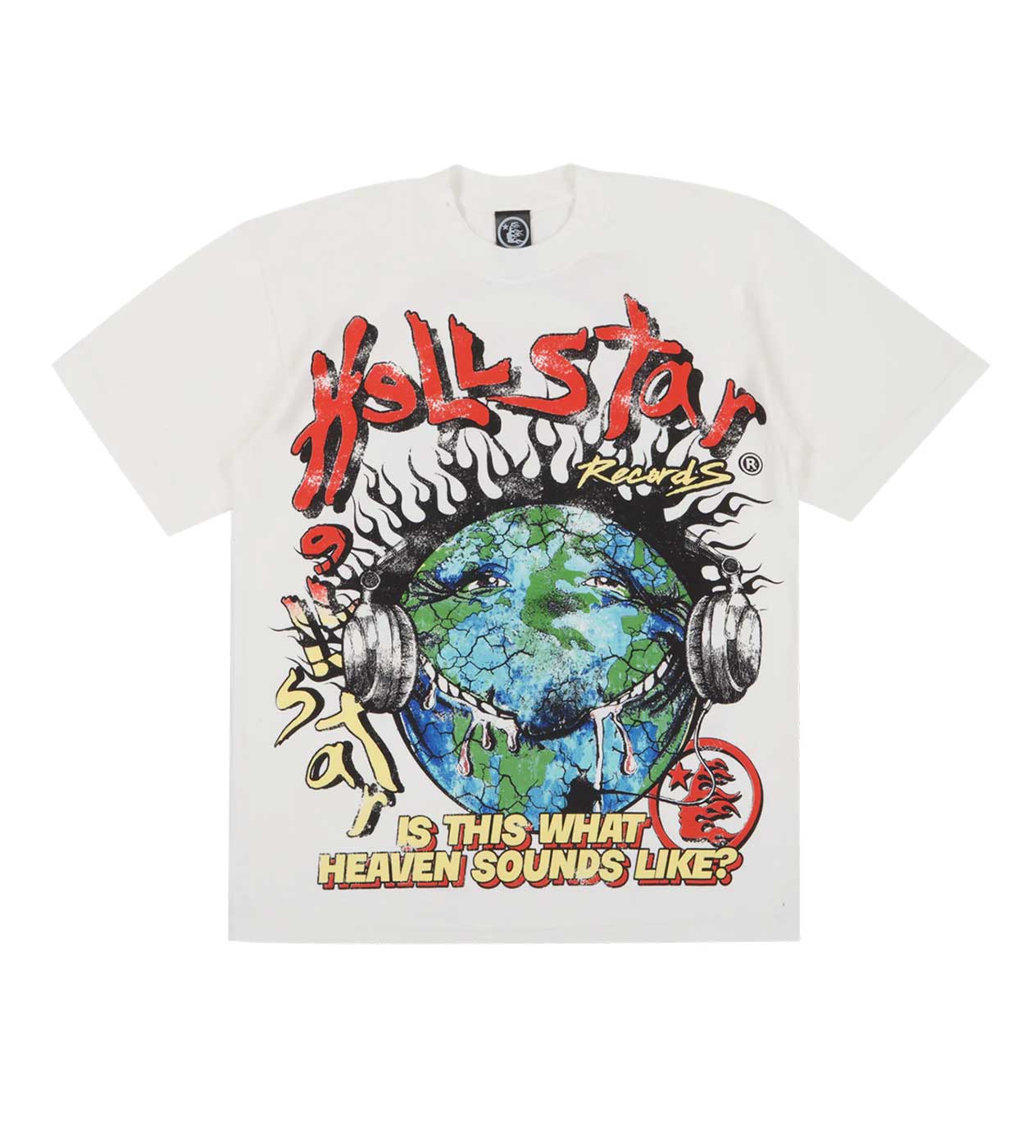 Product Image of Hellstar Studios Heaven On Earth Cream Tee Front 