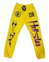 Hellstar Studios Racer Sweatpants Yellow