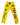 Hellstar Studios Racer Sweatpants Yellow, yellow sweatpants with pink Hellstar script and tribal graphic, front view