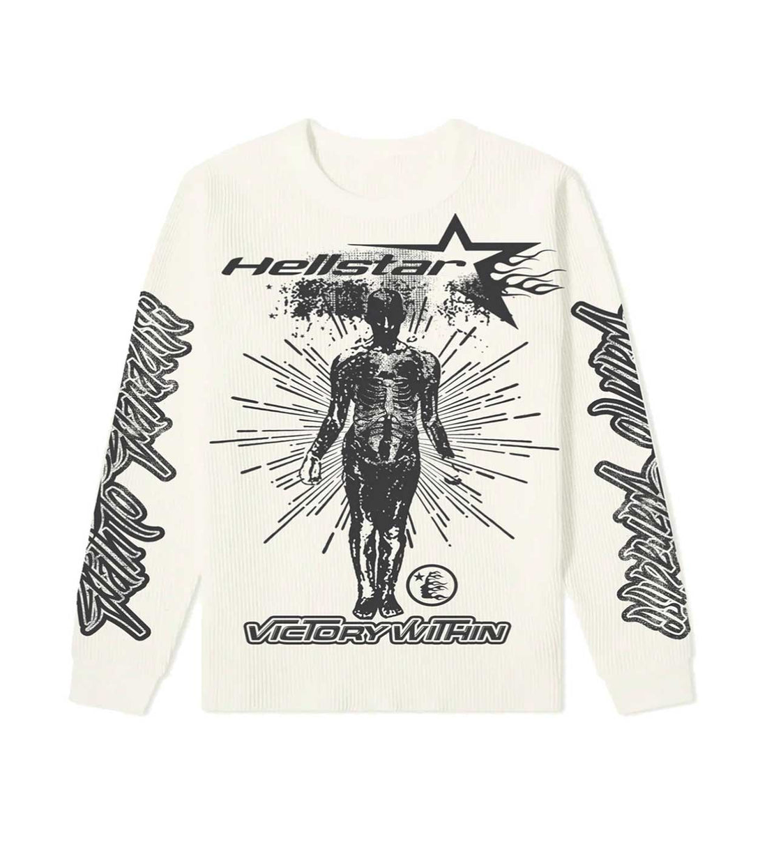 Hellstar Studios Victory Thermal Long Sleeve Cream | Restock AR