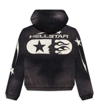 Hellstar Studios Zip Up Hoodie Black back view