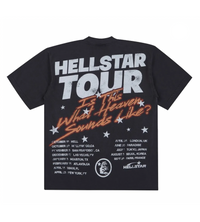 Hellstar Studios Capsule 9.0 Biker Tour Faded Black Tee, Back View