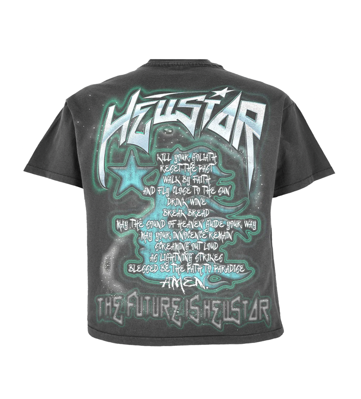 Hellstar Studios The Future Grey Tee Back Product Image,