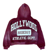 Hollywood Hideout Pep Rally Zip-Up Hoodie Maroon