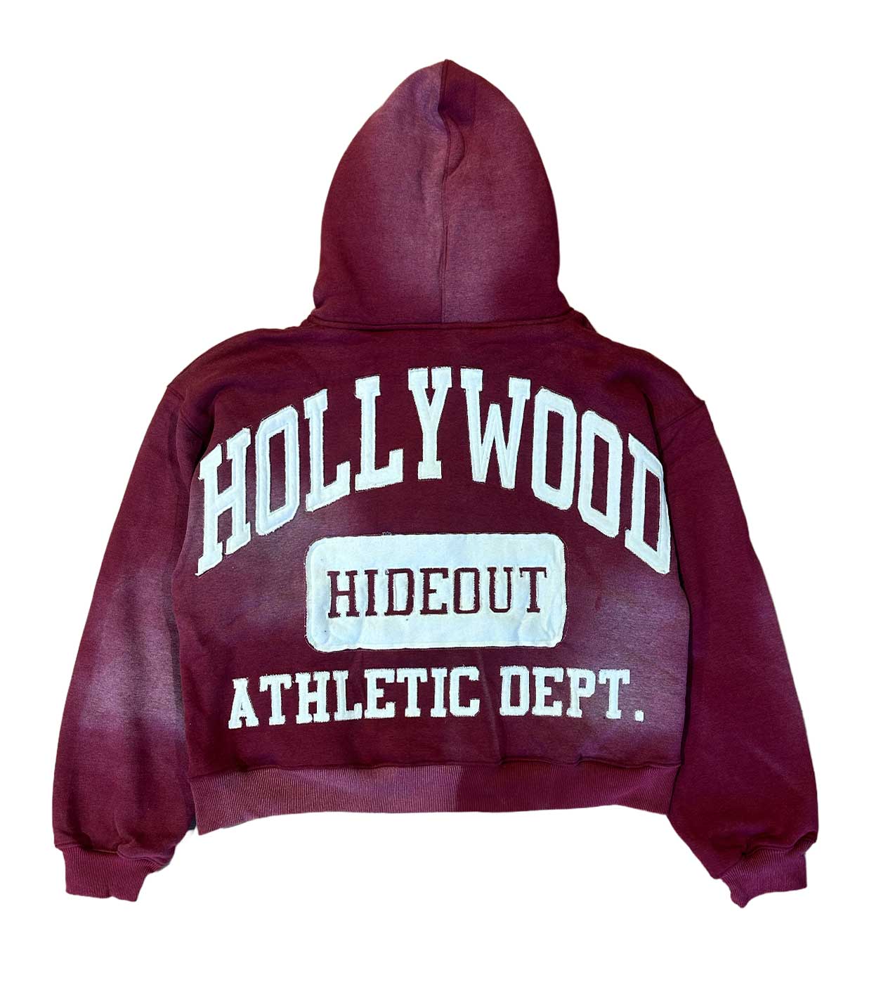 Hollywood Hideout Pep Rally Zip-Up Hoodie Maroon