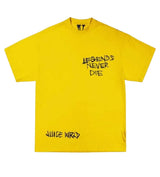 Vlone Juice WRLD Inferno Yellow Tee Front