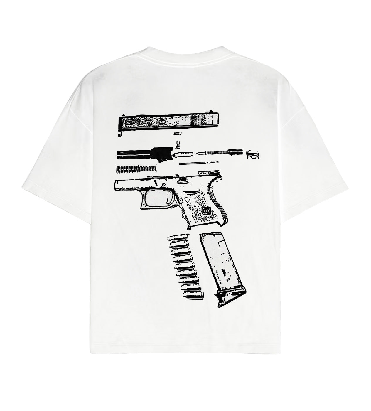 Kixkz Clothing In Glock We Trust Tee White/Black