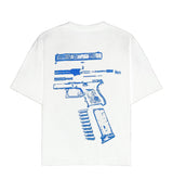 Kixkz Clothing In Glock We Trust Tee White/Blue