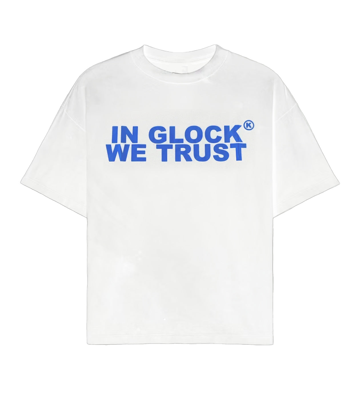Kixkz Clothing In Glock We Trust Tee White/Blue