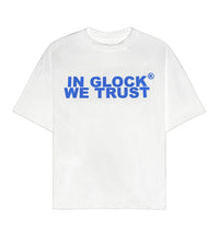 Kixkz Clothing In Glock We Trust Tee White/Blue