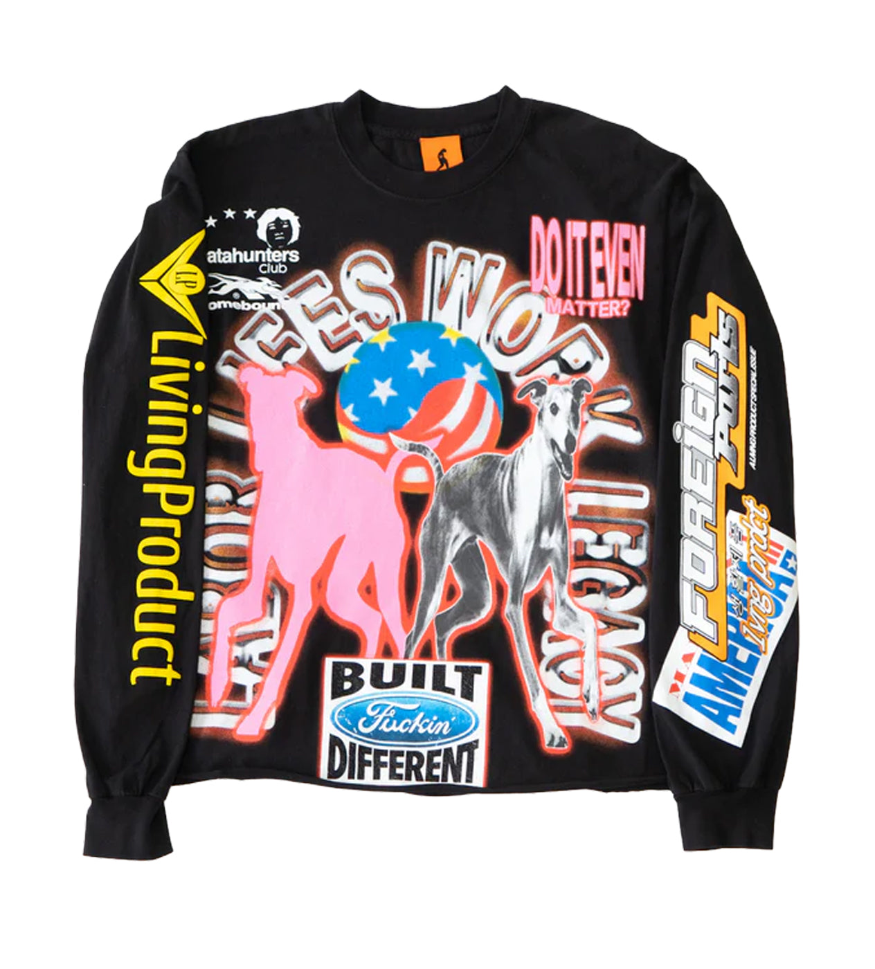 Living Product American Muscle L/S Tee Black