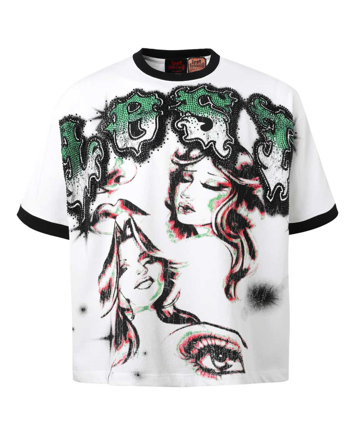 Lost Intricacy Angel Eyes Tee White