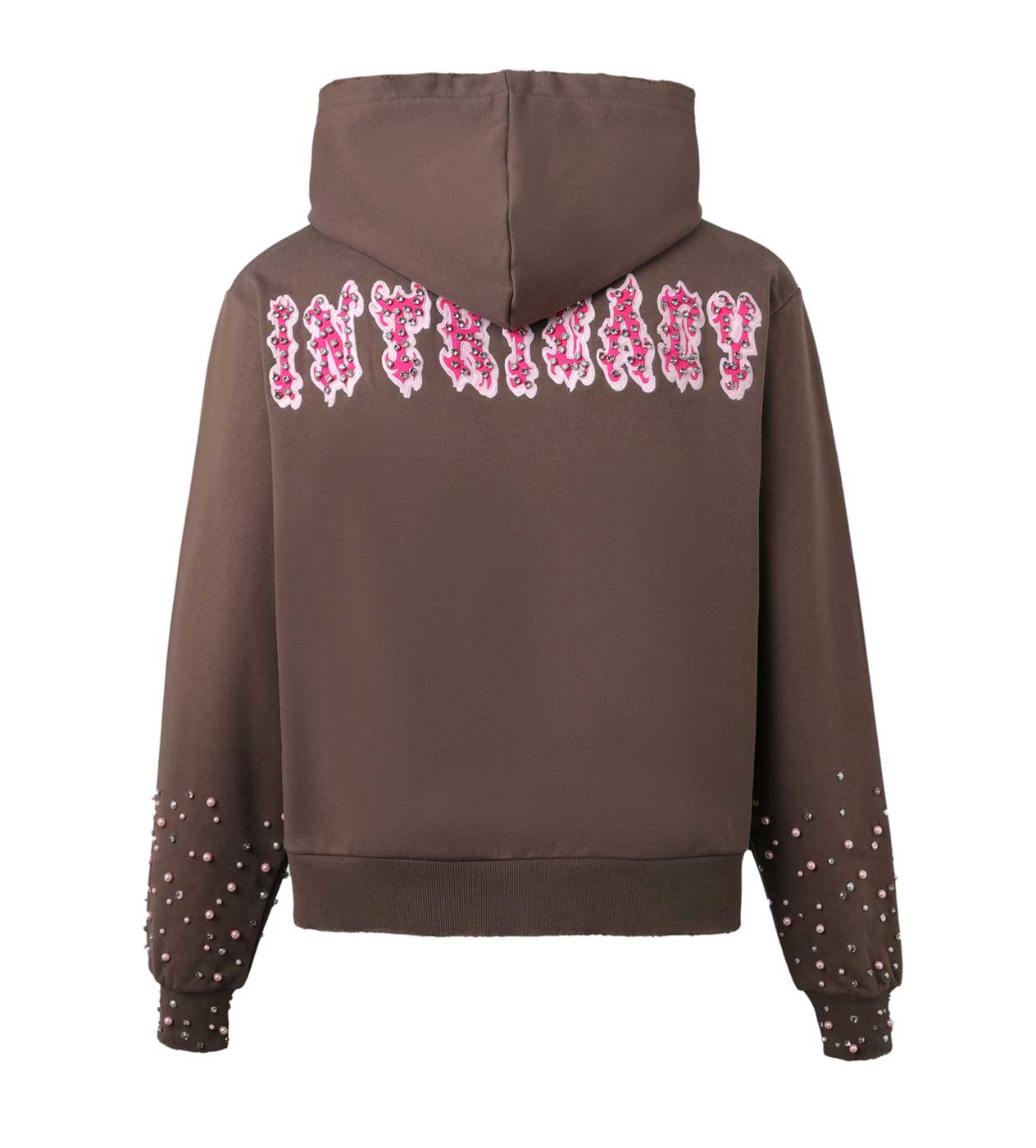 Lost Intricacy Brown Patch Zip Up