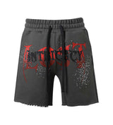 Lost Intricacy Dark City Rhinestones Shorts front view