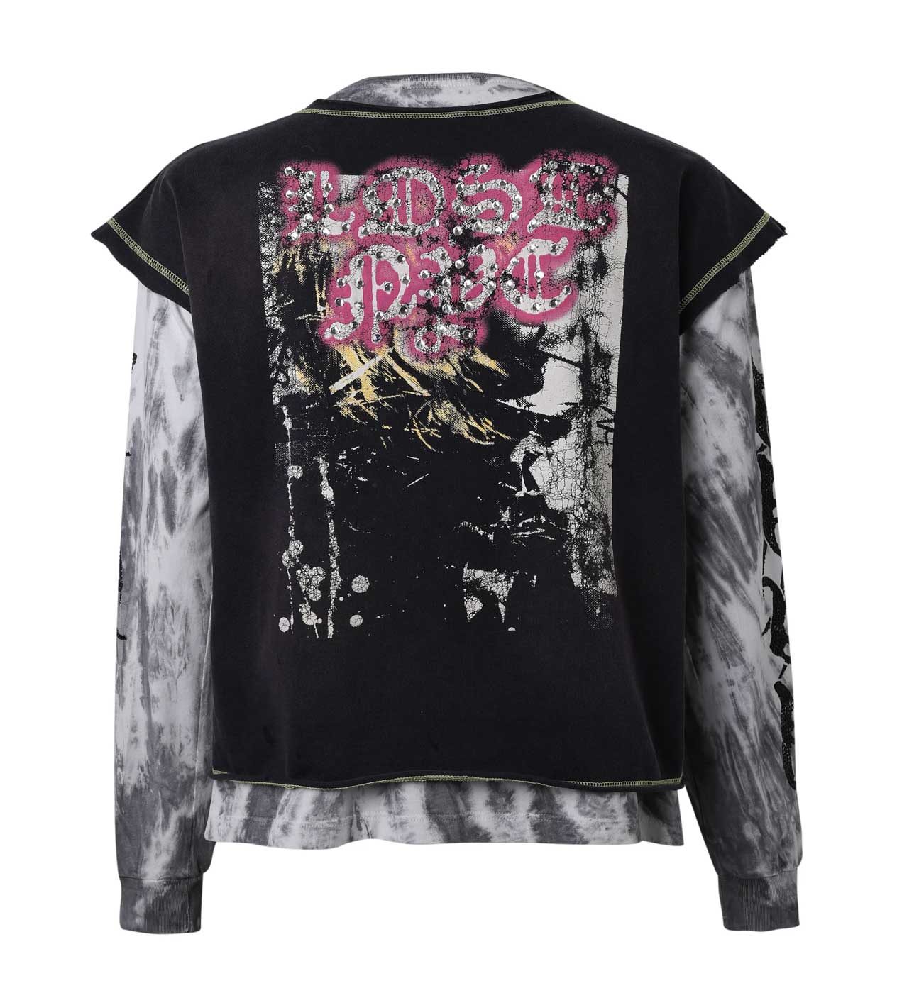 Lost Intricacy Double Fantasy 2-in-1 Tee Black