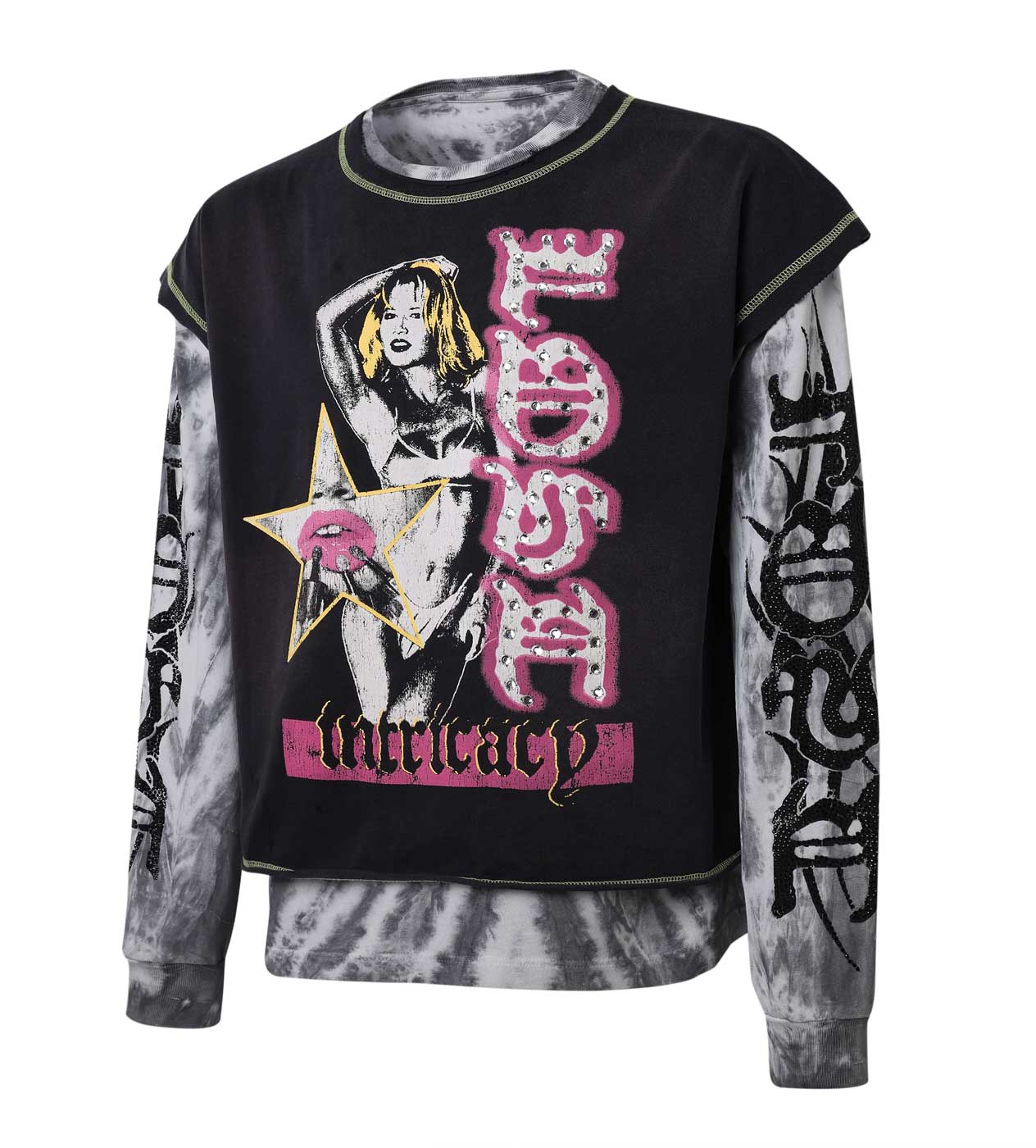 Lost Intricacy Double Fantasy 2-in-1 Tee Black – Restock AR
