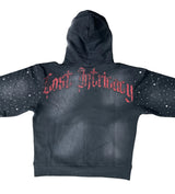 Lost Intricacy Evil Wing Zip-Up Hoodie Black