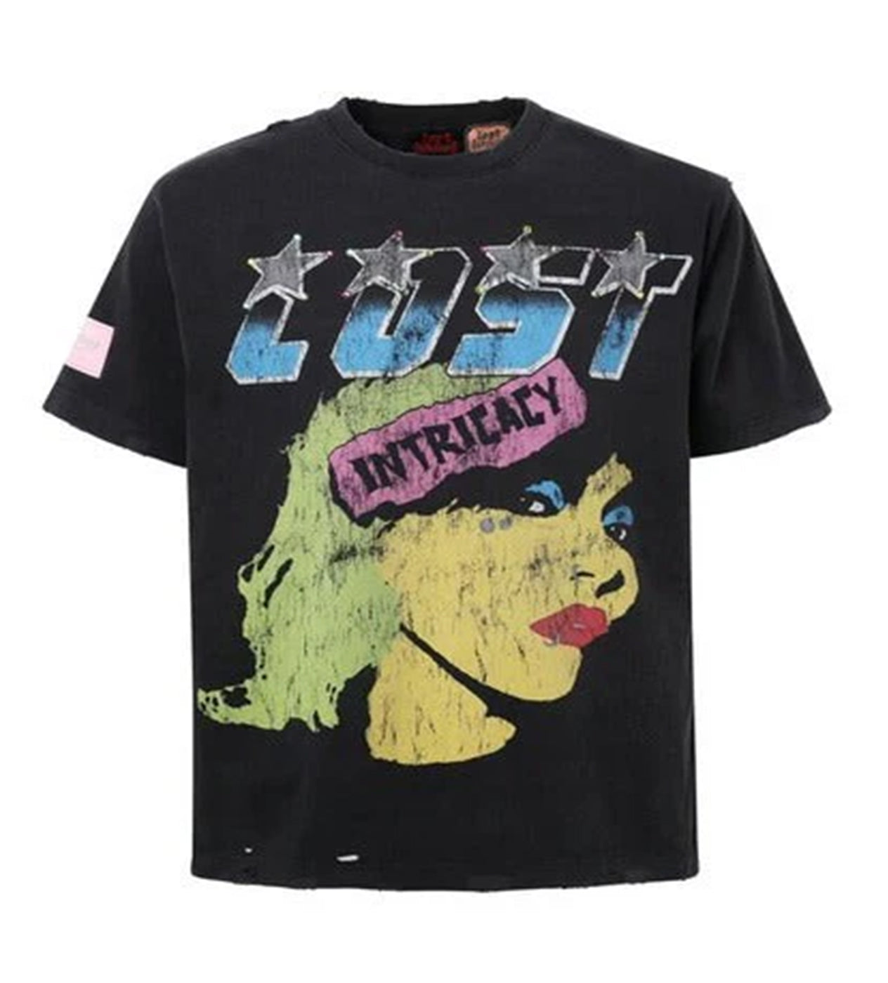 Lost Intricacy Engraved Rhinestone Tee Black – Restock AR
