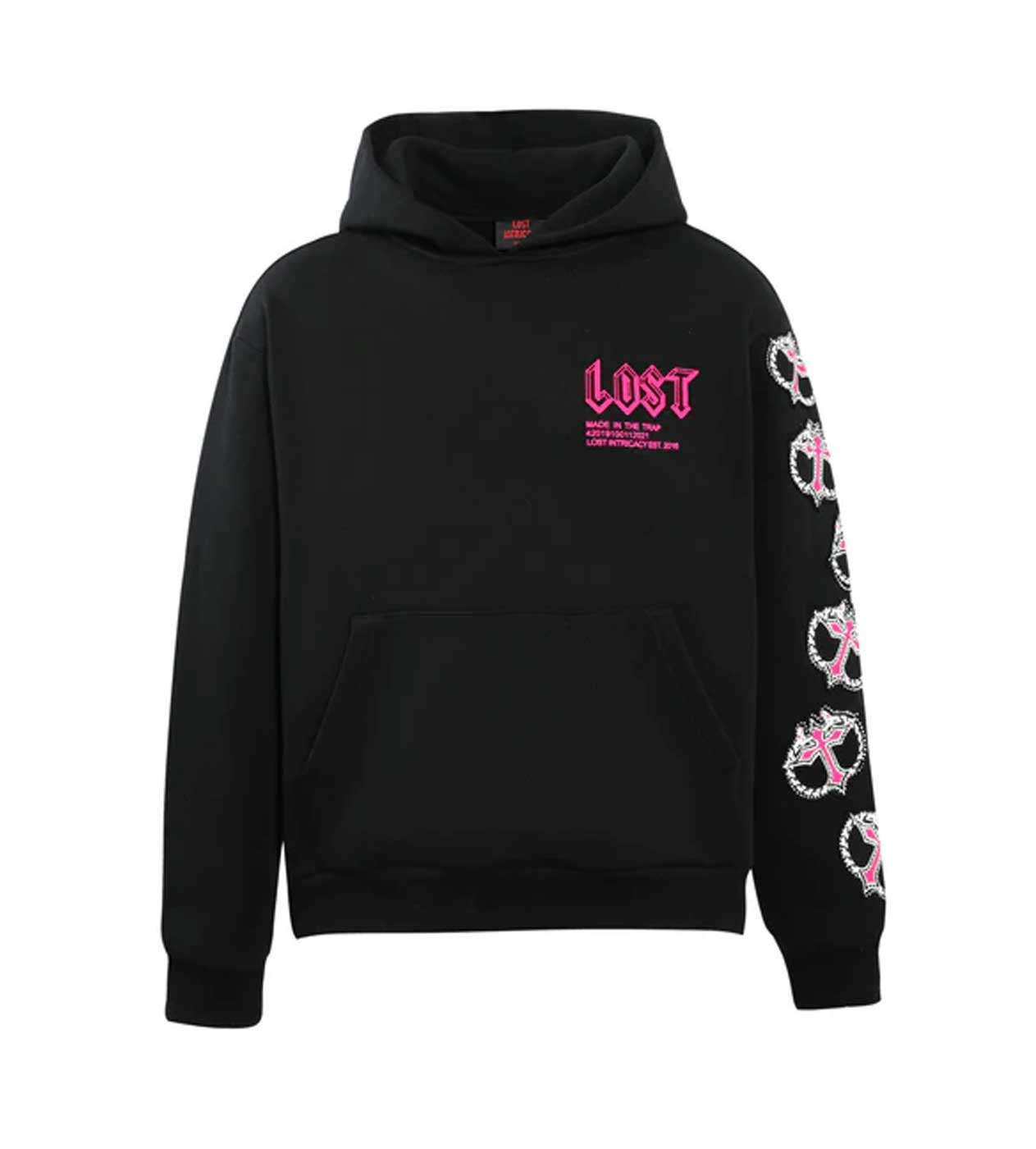 Lost Intricacy Mitt Hoodie Black/Green – Restock AR