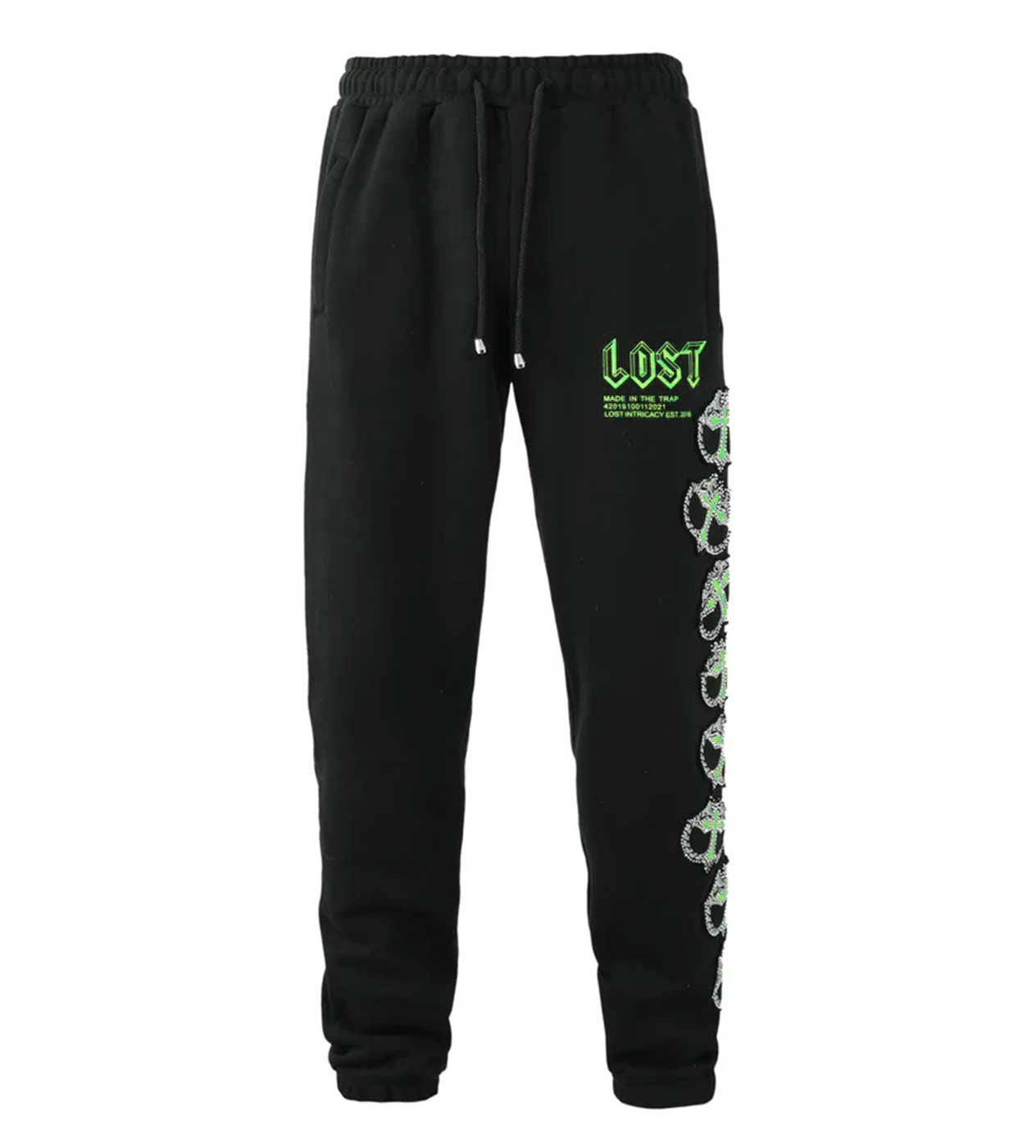 Lost Intricacy Mitt Sweatpants Black/Green