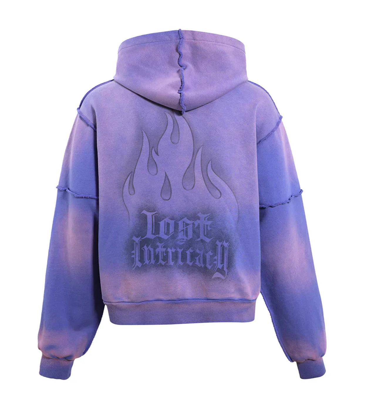 Lost Intricacy Zip-Up Hoodie Lavender