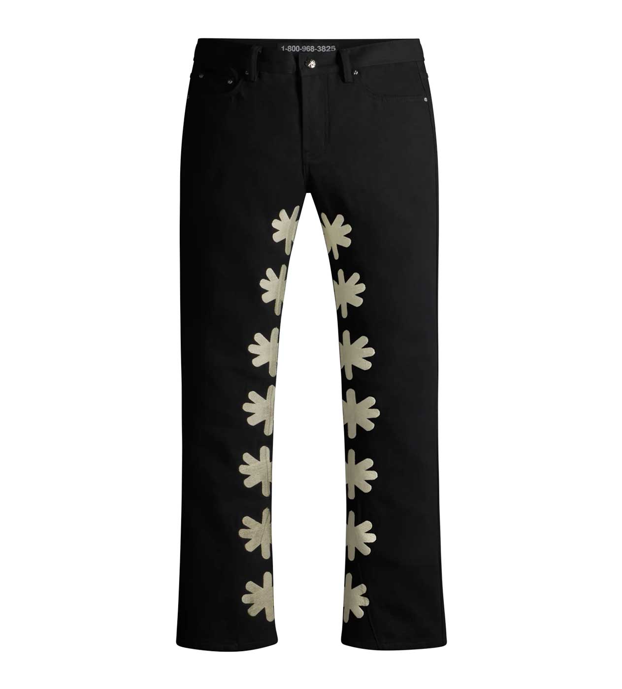 Lost shdws フレアデニム　30 Lost Shdws Denim Pant Black/Red – Restock AR