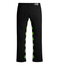 Lost Shdws Denim Pant Black/Green back view