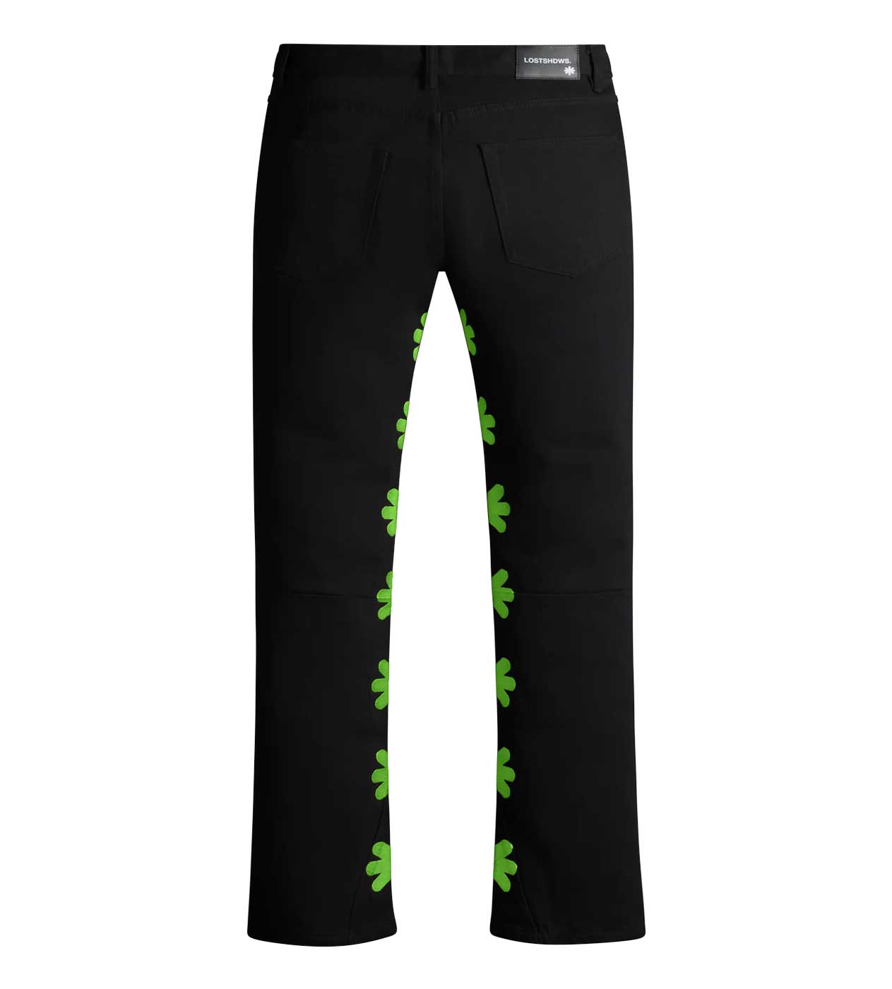 Lost Shdws Denim Pant Black/Green back view