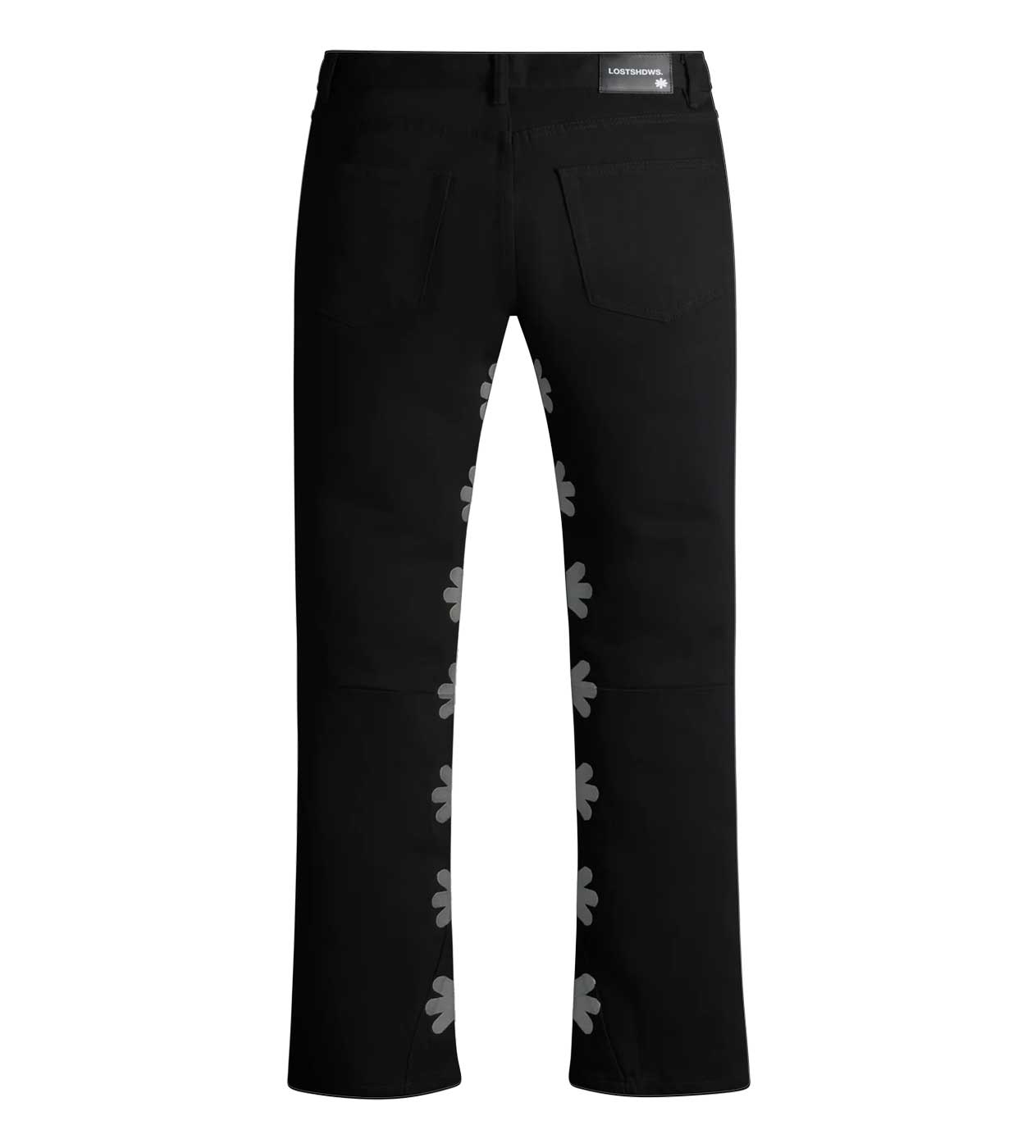 Lost shdws フレアデニム　30 Lost Shdws Denim Pant Black/Grey – Restock AR