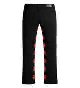 Lost Shdws Denim Pant Black/Red back view