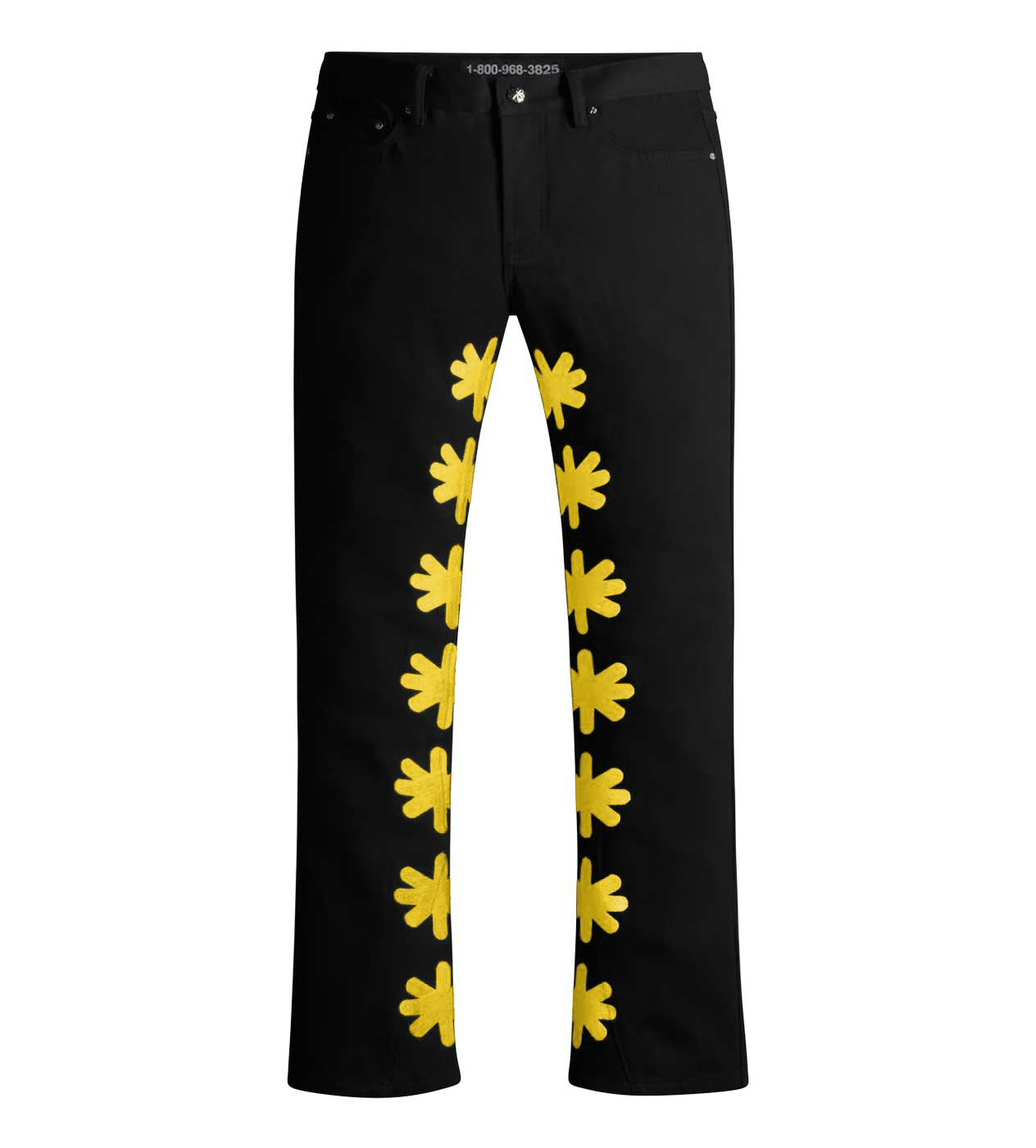 Lost Shdws Denim Pant Black/Yellow