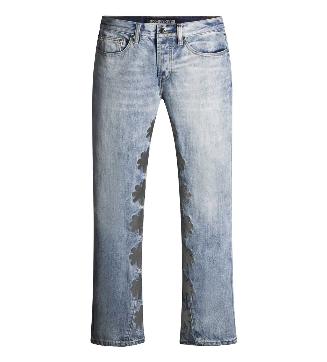 Lost Shdws Denim Pant Blue/Grey front view