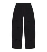 Lost Shdws Distressed Logo Sweatpants Black