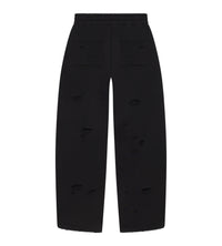 Lost Shdws Distressed Logo Sweatpants Black