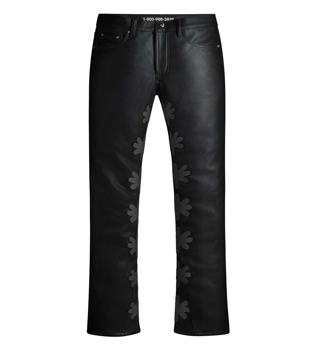 Lost Shdws Leather Pant Black/Black front view