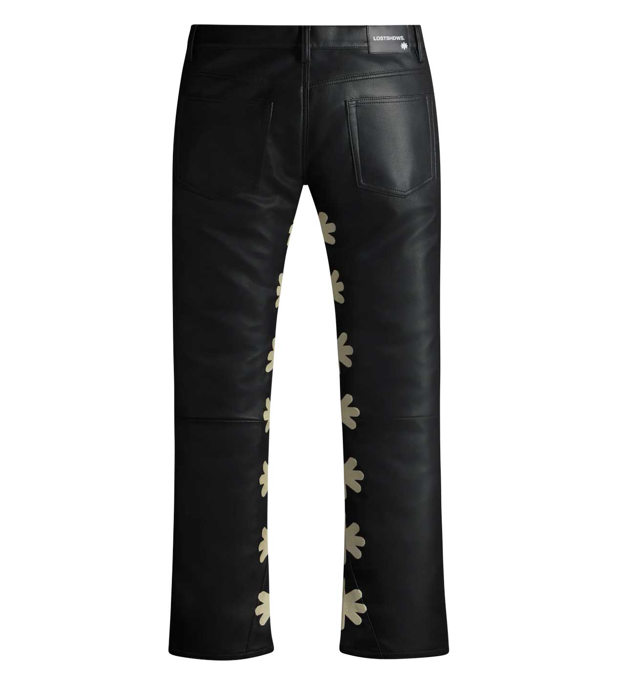 Lost Shdws Leather Pant Black/Bone – Restock AR