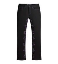 Lost Shdws Outline Denim Pant Black/Purple front view