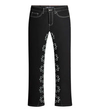 Lost Shdws Outline Denim Pant Black/White