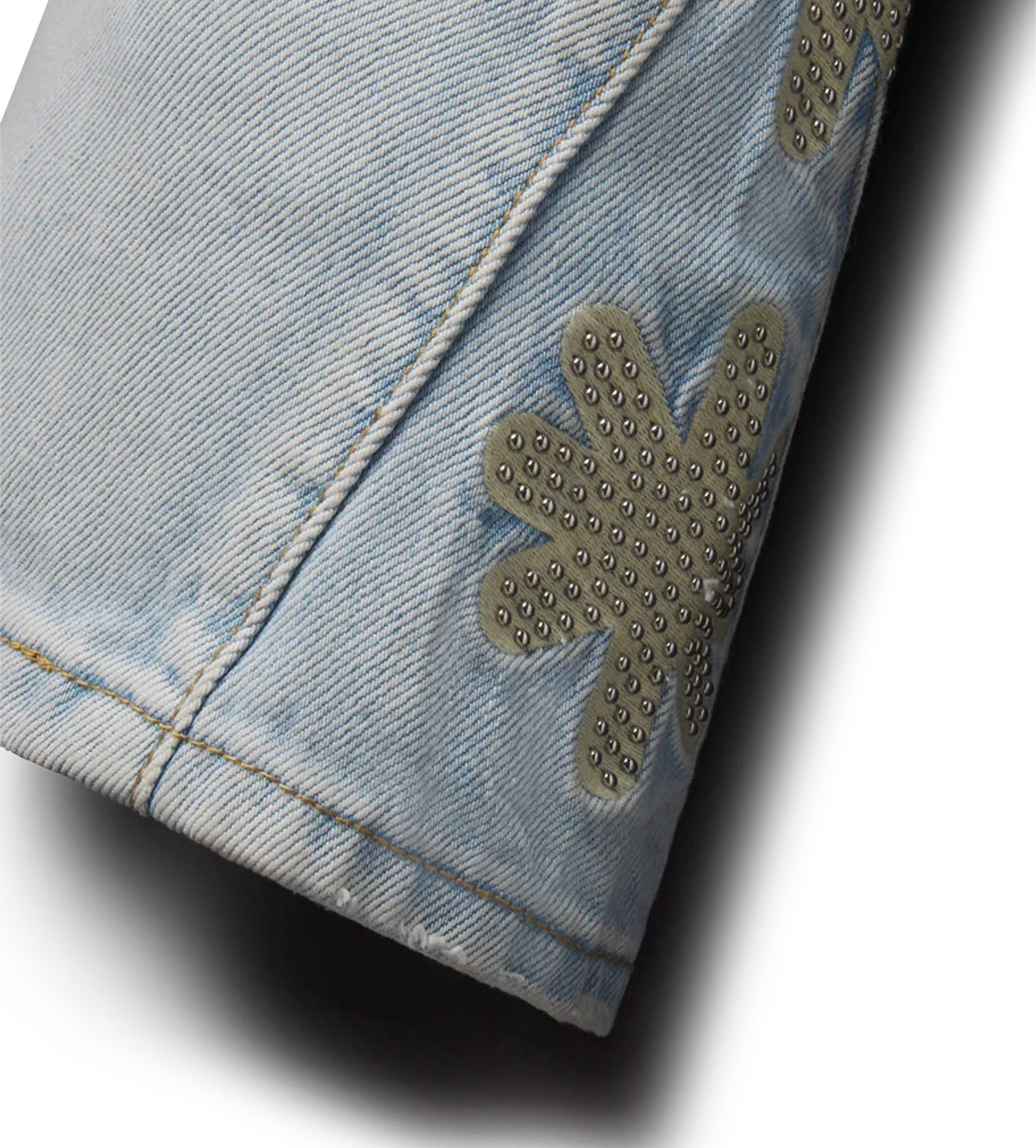 Lost Shdws Studded Sun Logo Denim Pant Blue/Bone