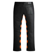 Lost Shdws Wax Pant Black/Orange back view