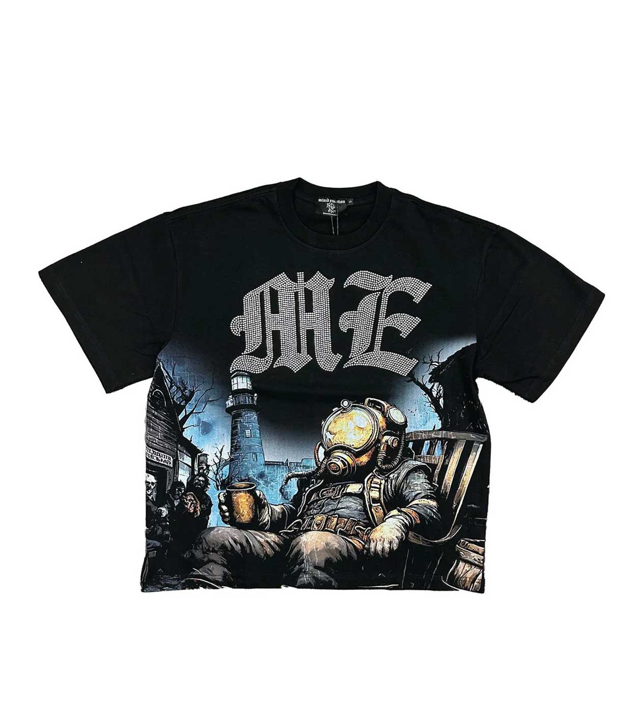 Mixed Emotion Jetski Rhinestone Tee Cream – Restock AR