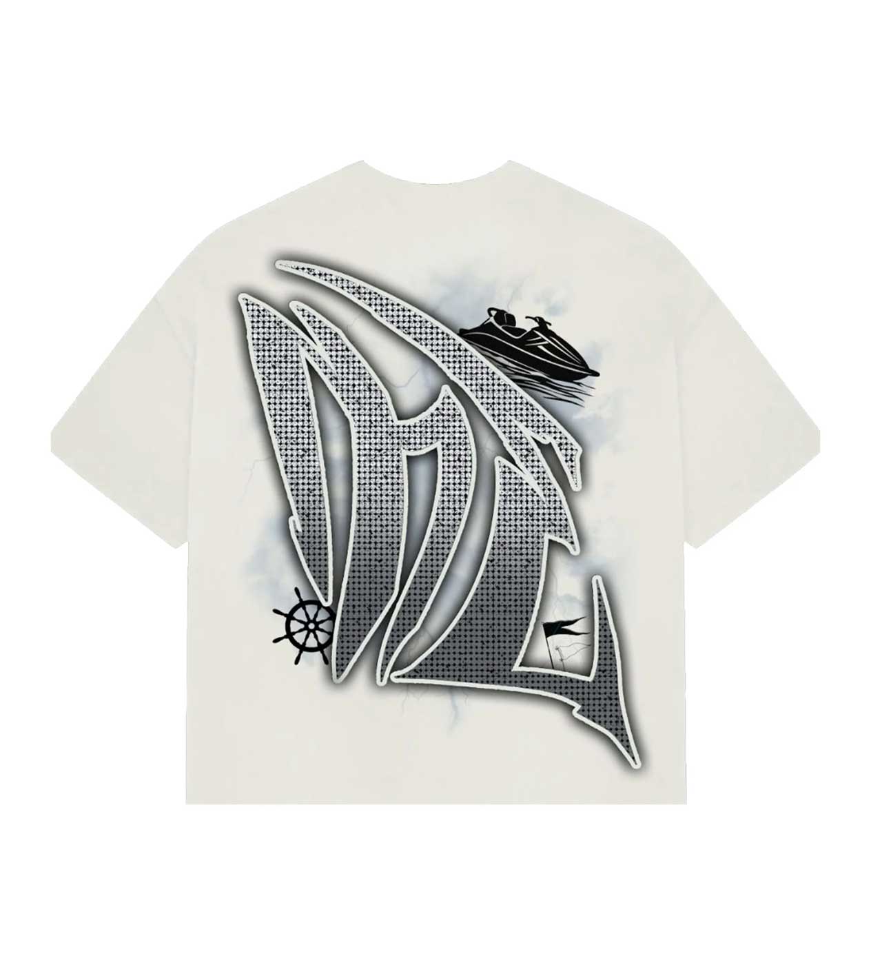 Mixed Emotion Jetski Rhinestone Tee Cream – Restock AR