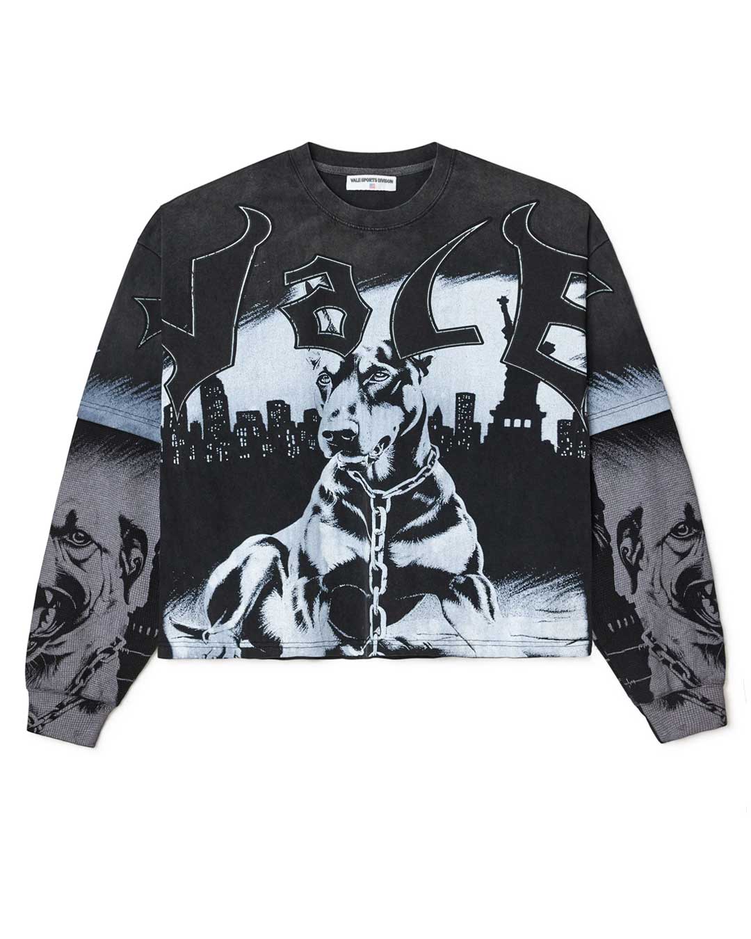 Vale Forever Monochrome Double Layer L/S Thermal Tee Black