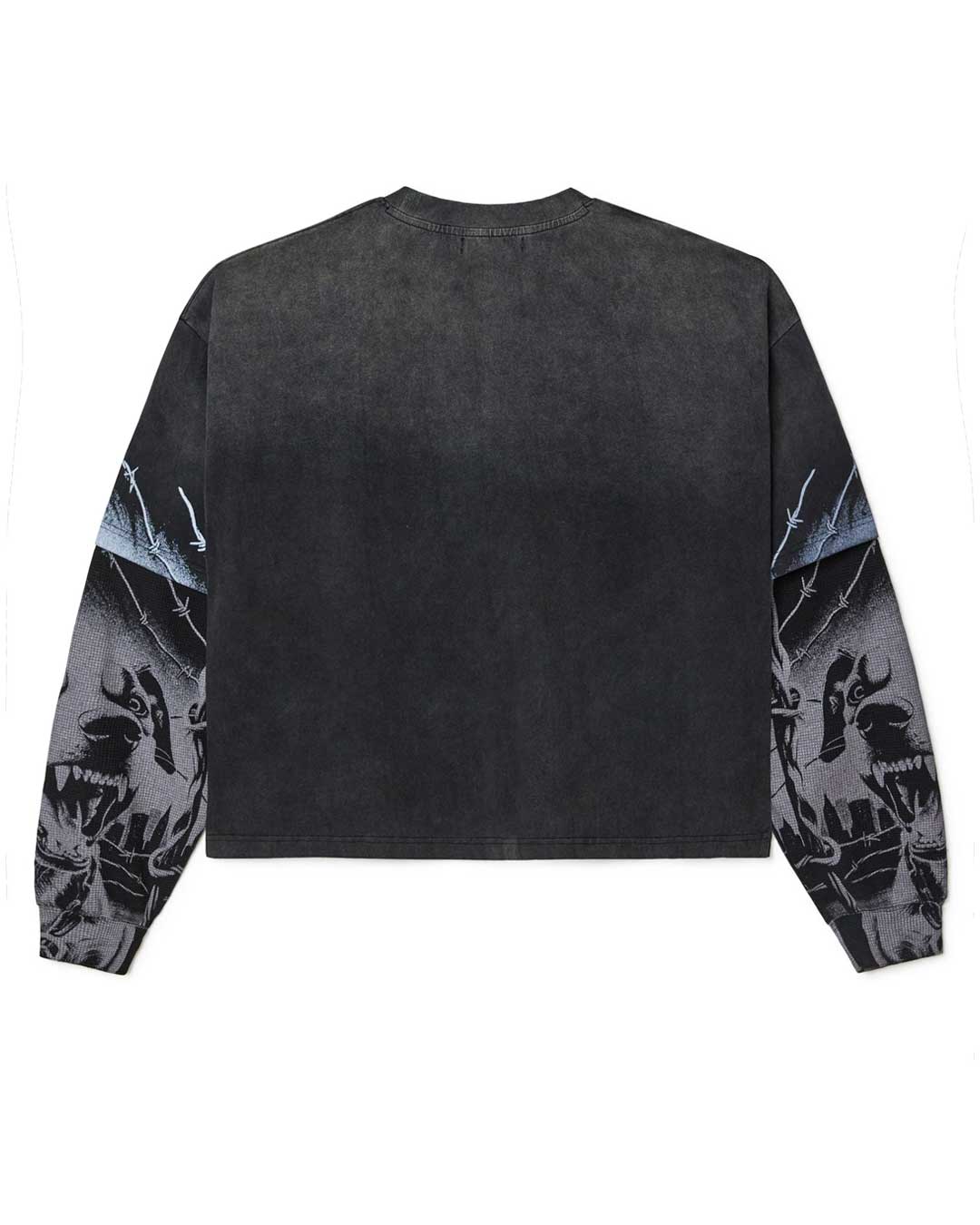 Vale Forever Monochrome Double Layer L/S Thermal Tee Black