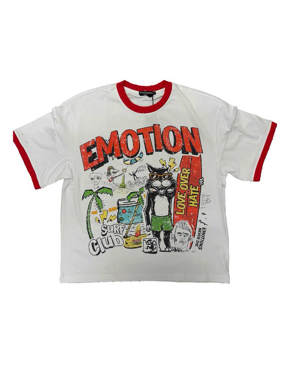 Mixed Emotions Angel Rhinestone Tee White – Restock AR