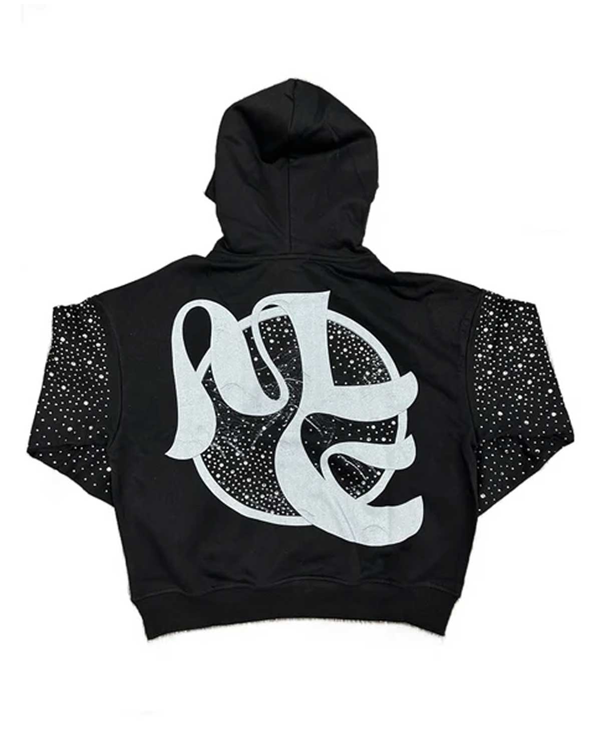 Mixed Emotions Archer Rhinestone Hoodie Black – Restock AR