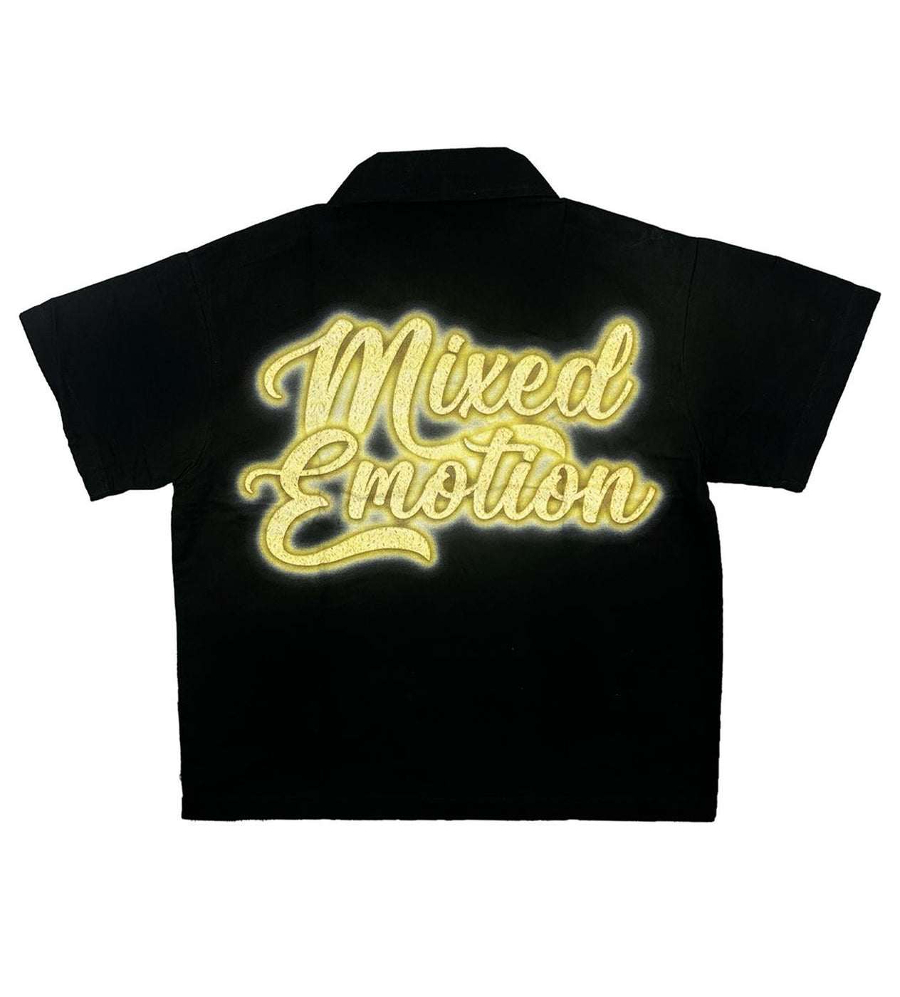 Mixed Emotions Blinded Zip Up Shirt Black – Restock AR