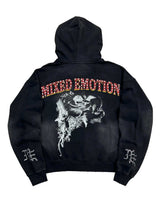 Mixed Emotions Broken Wings Hoodie Black