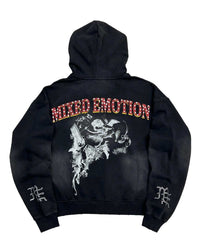 Mixed Emotions Broken Wings Hoodie Black